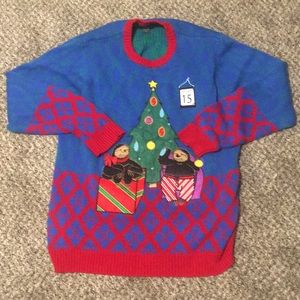 Red And Blue Sloth Christmas Sweater🎄
